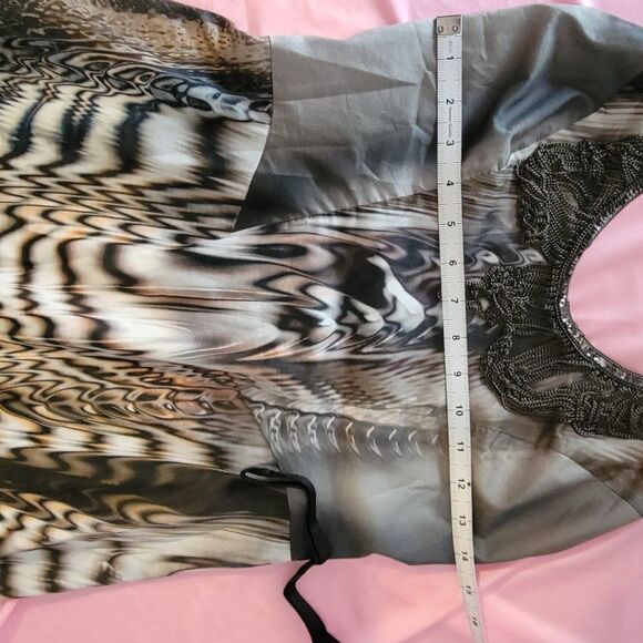 * * BLACK HALO ANIMAL ILLUSION PRINT DRESS - Picture 7 of 14